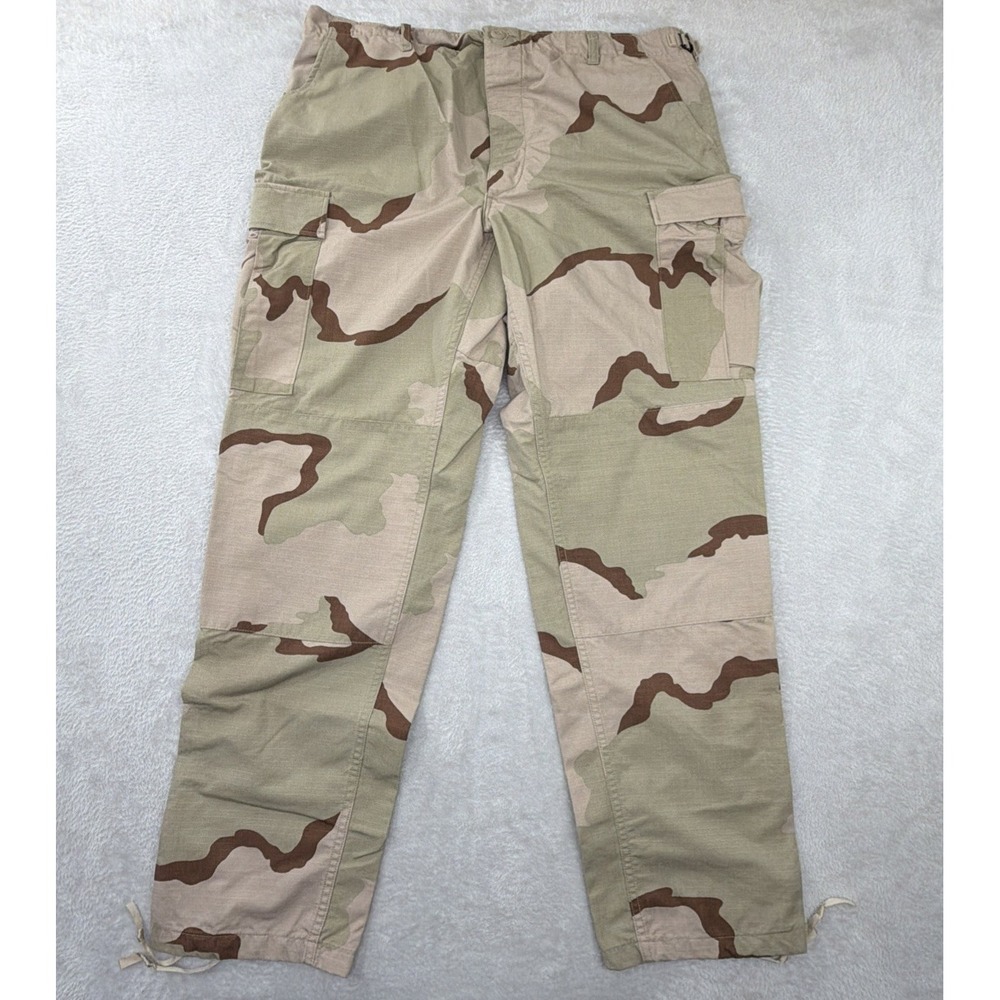 Men's Vintage Large Long USGI DCU Desert Camo Cargo Pants Military BDU Ripstop